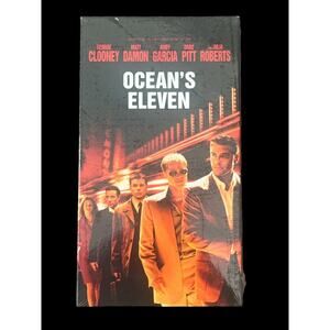 Oceans Eleven 11 (VHS,2001) Clooney Pitt Damon NEW SEALED✅ WATERMARKS SHIPS FAST